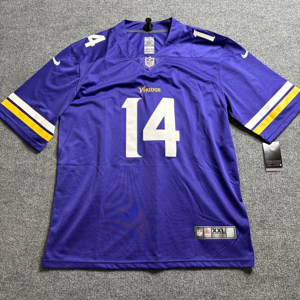 Nike On Field Purple Stefon Diggs Minnesota Vikings #14 Jersey XXL Bills